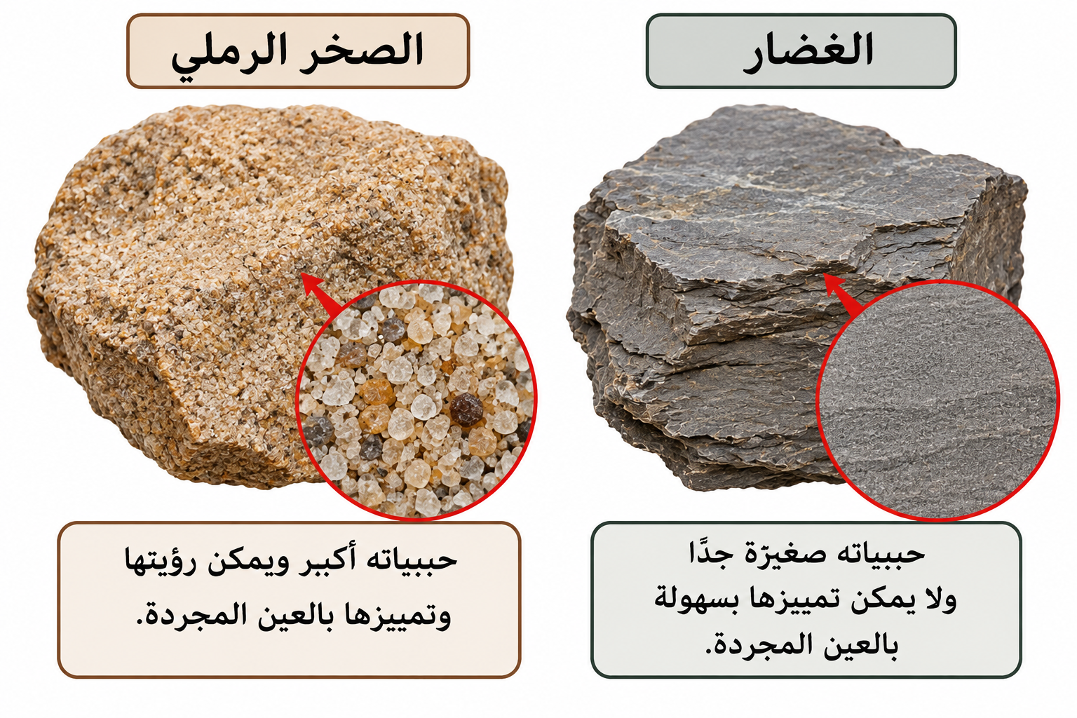 الصخر الرملي والغضار