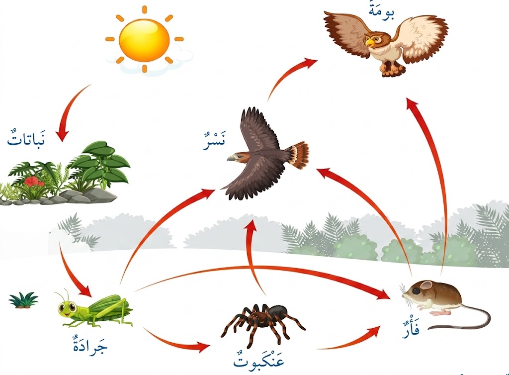 شبكة غذائية على اليابسة شبكة غذائية على اليابسة