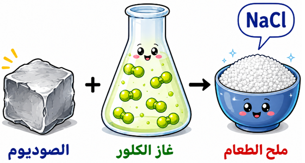 تكون ملح الطعام