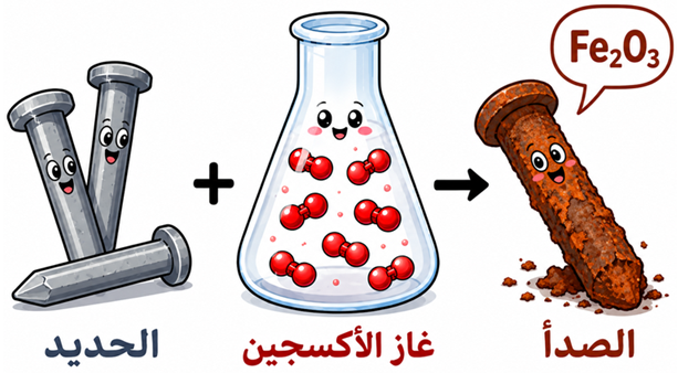 تكون صدأ الحديد