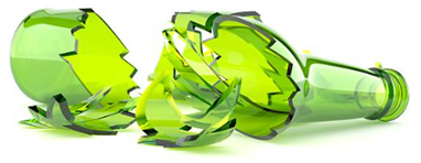 كسر الزجاج تغير فيزيائي